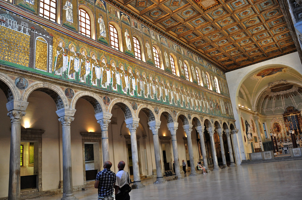 The Left Wall of the Nave at Sant'Apollinare Nuovo